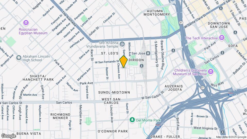 145 Sunol St Map and Location Details