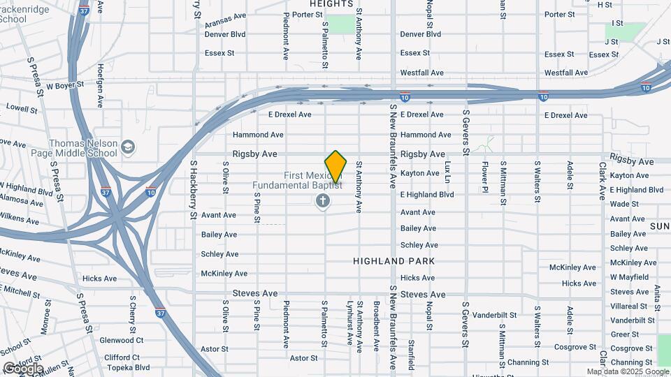 915 E Highland Blvd Mapa y Detalles de la Ubicación