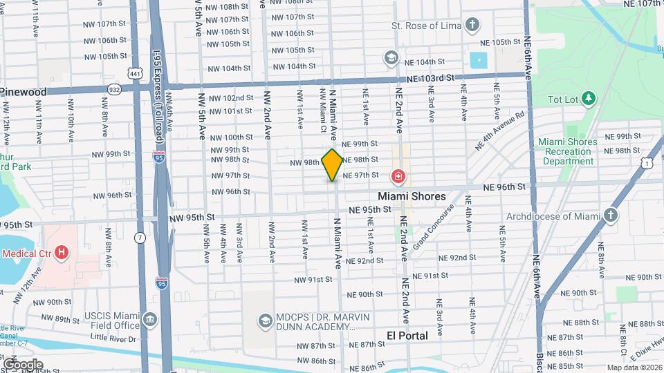 9600 N Miami Ave Map and Location Details