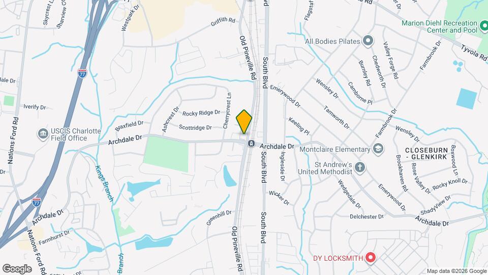 6354 Old Pineville Rd Map and Location Details