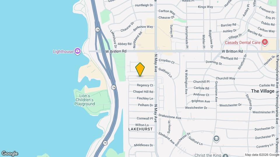 9009 N May Ave Map and Location Details