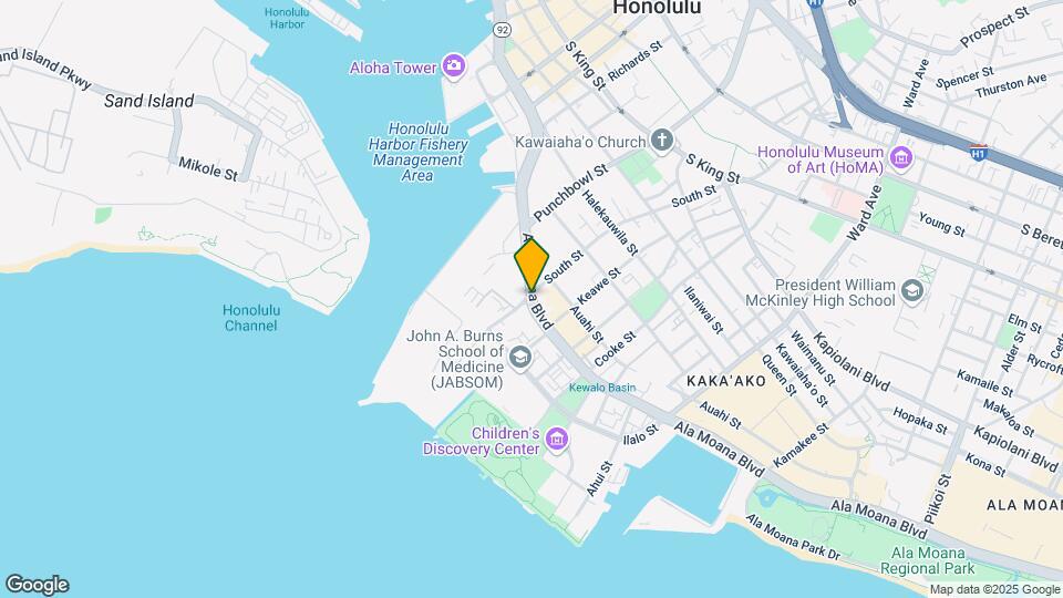 600 Ala Moana Blvd-Unit -2403 Map and Location Details