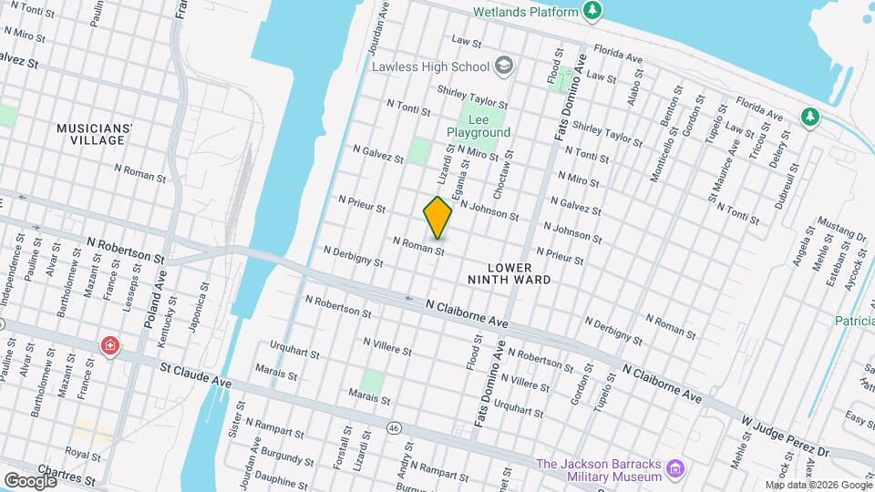 1806 Egania St Map and Location Details