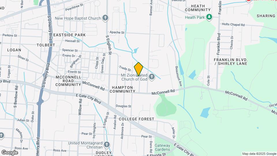 1000 Arbor Dr Map and Location Details