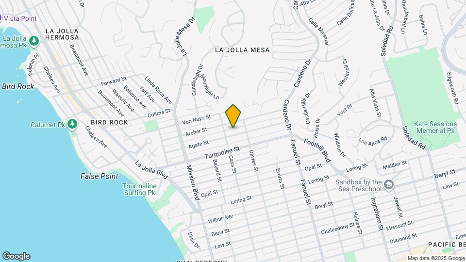 1030 Agate St Map and Location Details