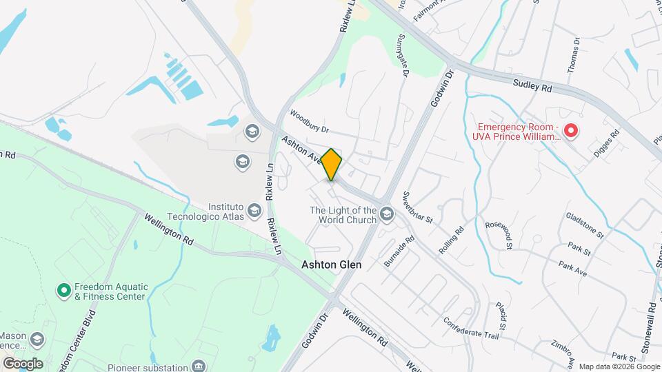 Ashton Glen Apartment Rental Map and Location Details