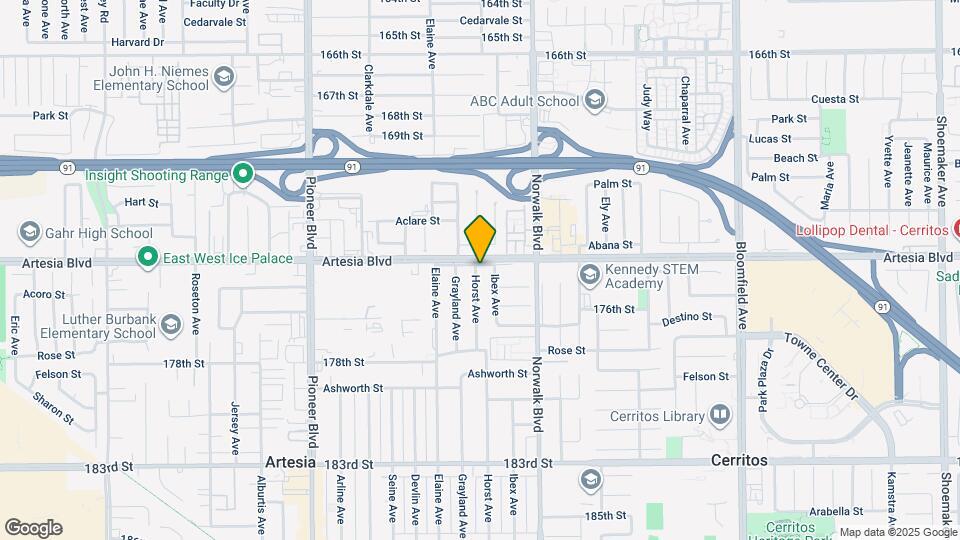 17402 Horst Ave Map and Location Details