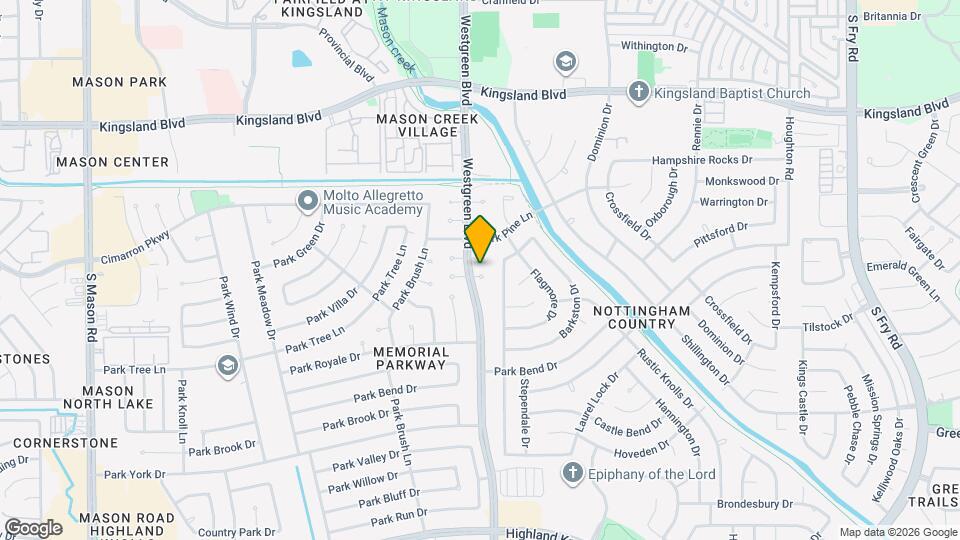 20810 Union Park Dr Mapa y Detalles de la Ubicación