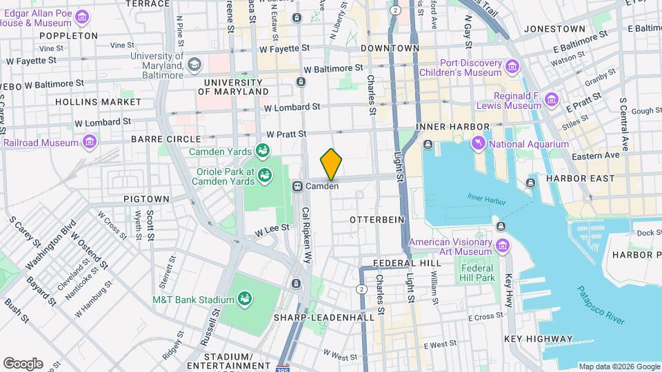 411 S Sharp St Map and Location Details