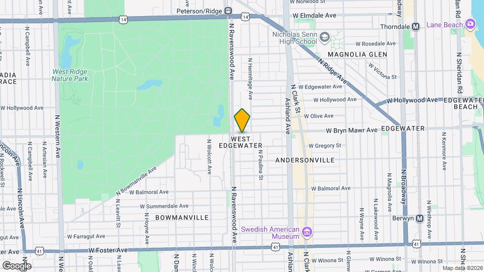 1743 W Bryn Mawr Ave, Unit 10 Map and Location Details