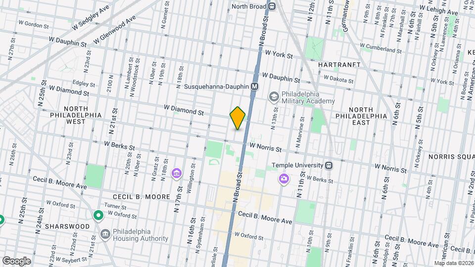 2025 N Carlisle St Map and Location Details