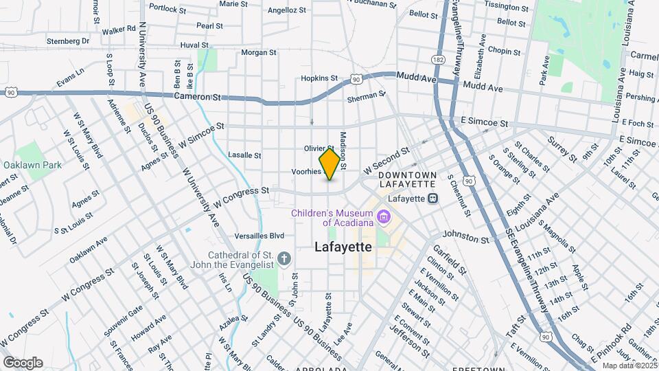 619 Lafayette St Map and Location Details