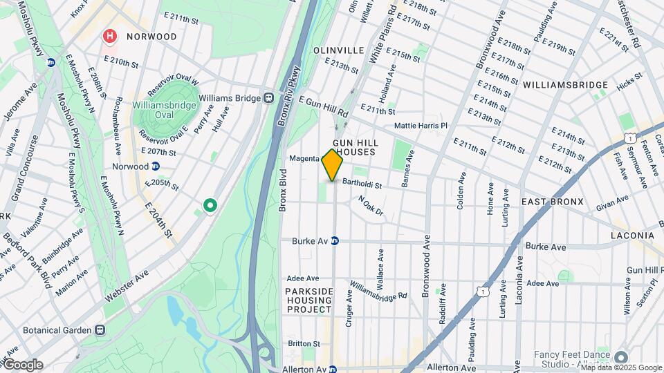 3327 White Plains Rd Map and Location Details