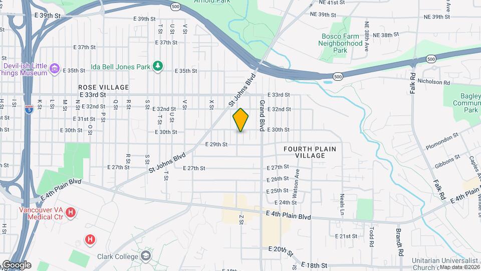 2911 Z St Map and Location Details