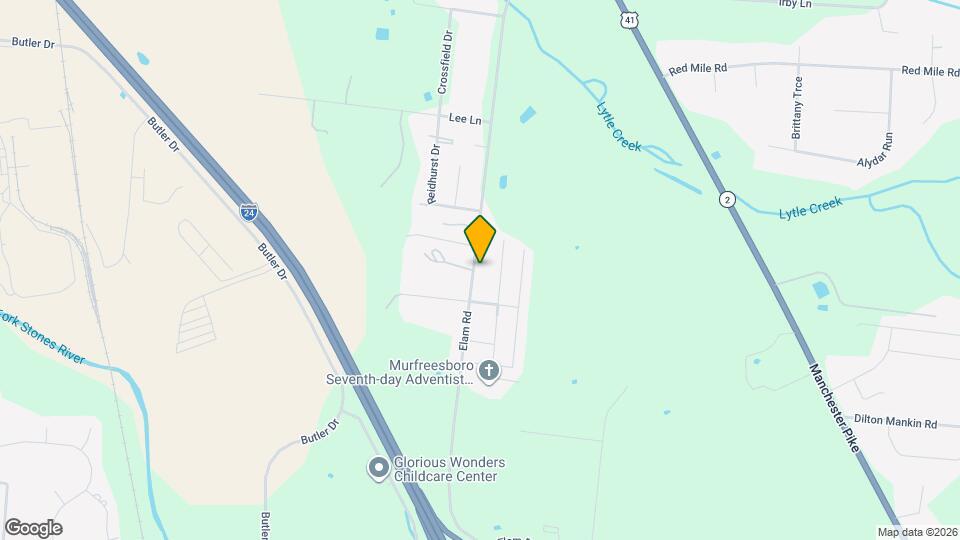 2623 Elam Rd Map and Location Details
