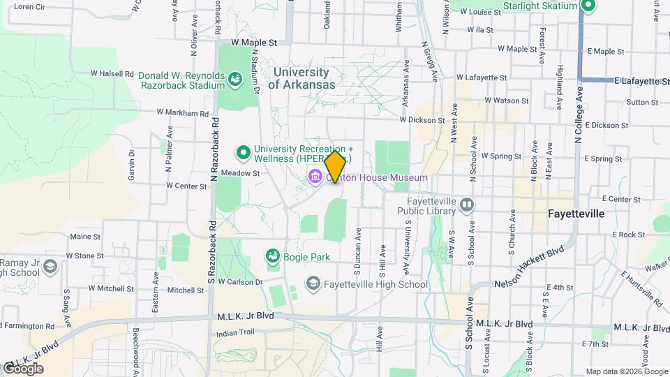 873 W Clinton Dr Map and Location Details