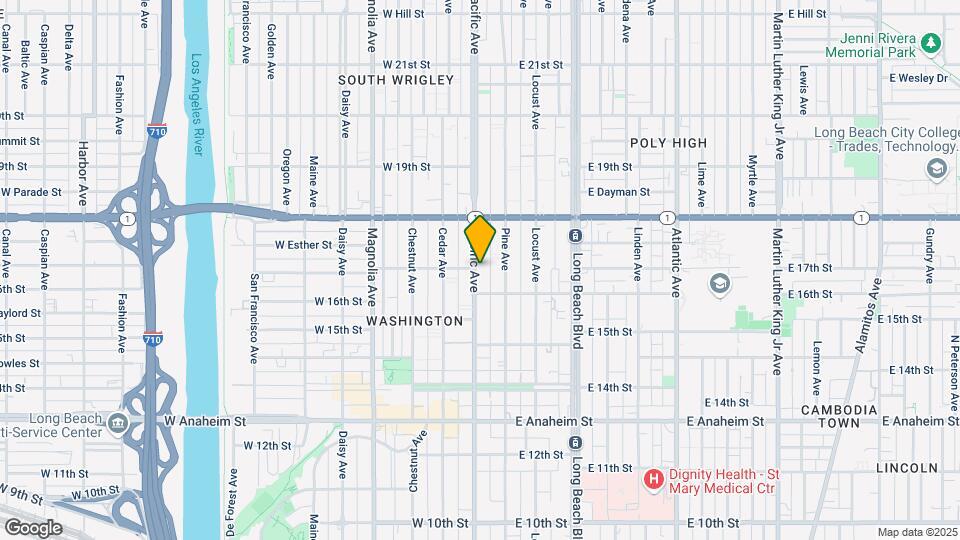 1640 Pacific Ave Mapa y Detalles de la Ubicación