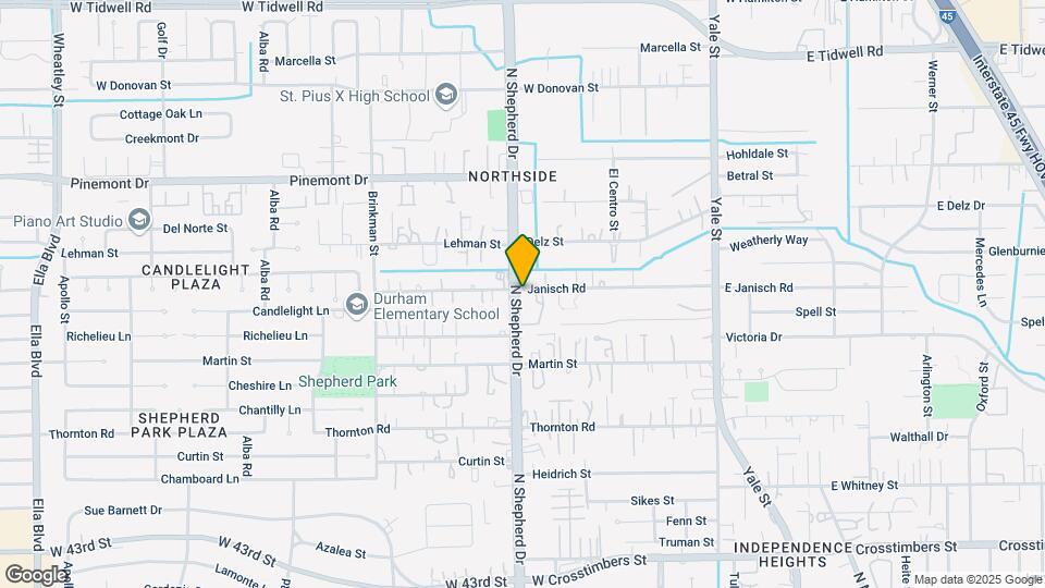 4840 N Shepherd Dr Map and Location Details