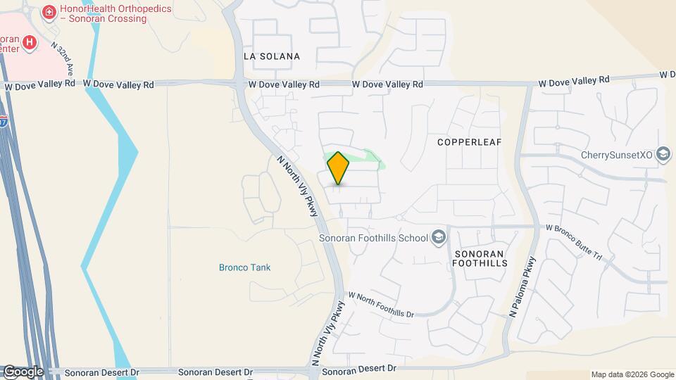 2403 W Dusty Wren Dr Mapa y Detalles de la Ubicación