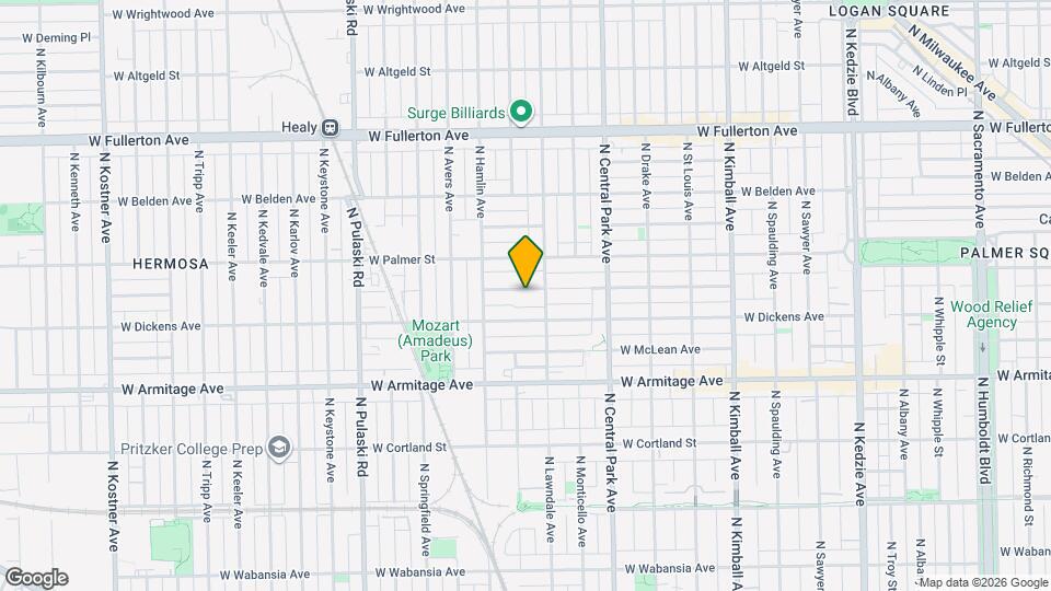 3721 W Shakespeare Ave Map and Location Details