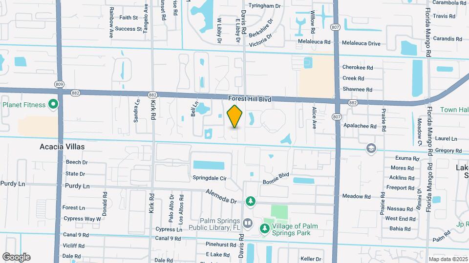 1935 Palm Acres Dr Map and Location Details
