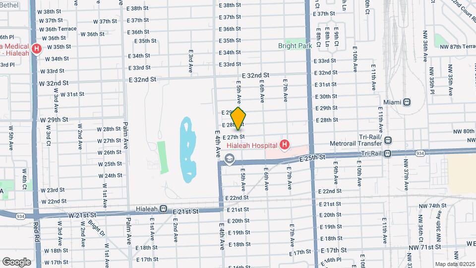 491 E 27th St Map and Location Details