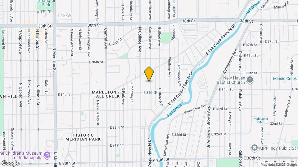 3430 Carrollton Ave Map and Location Details