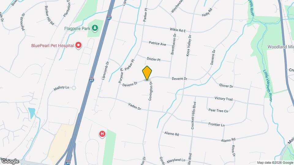 8115 Devens Dr Mapa y Detalles de la Ubicación