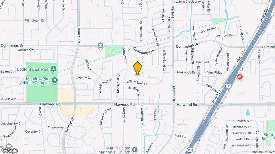 3109 Meadow Wood Ln Map and Location Details