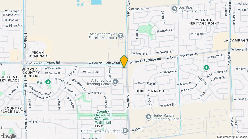 2907 S 91st Dr Mapa y Detalles de la Ubicación