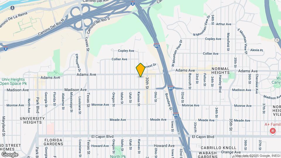 4663 Kansas St Map and Location Details