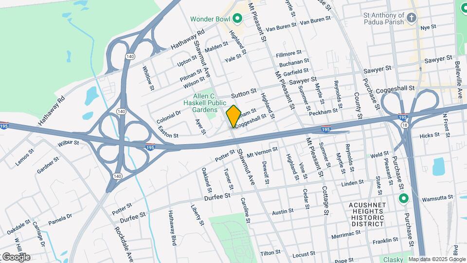 760 Coggeshall St Map and Location Details