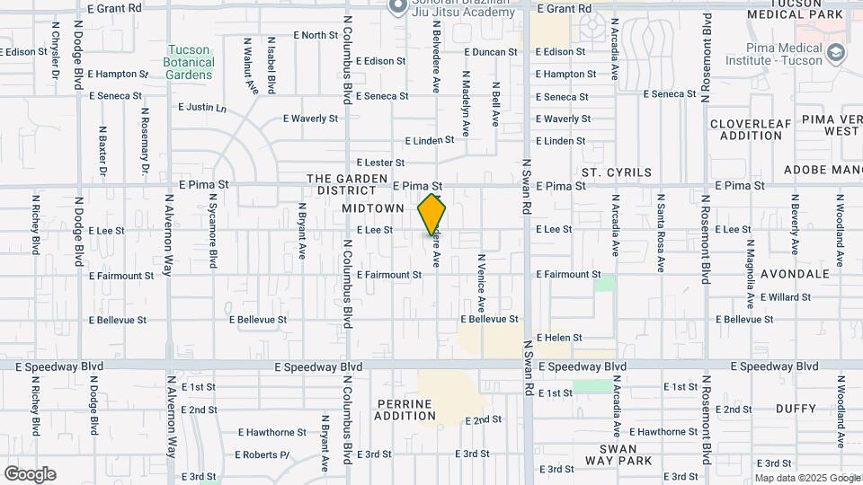 1515 N Belvedere Ave Map and Location Details