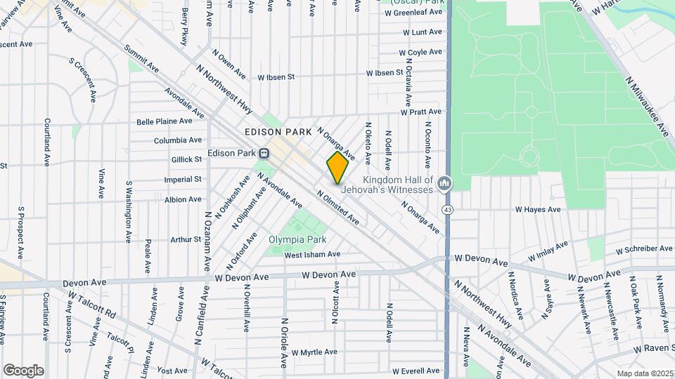 6614 N Northwest Hwy Map and Location Details