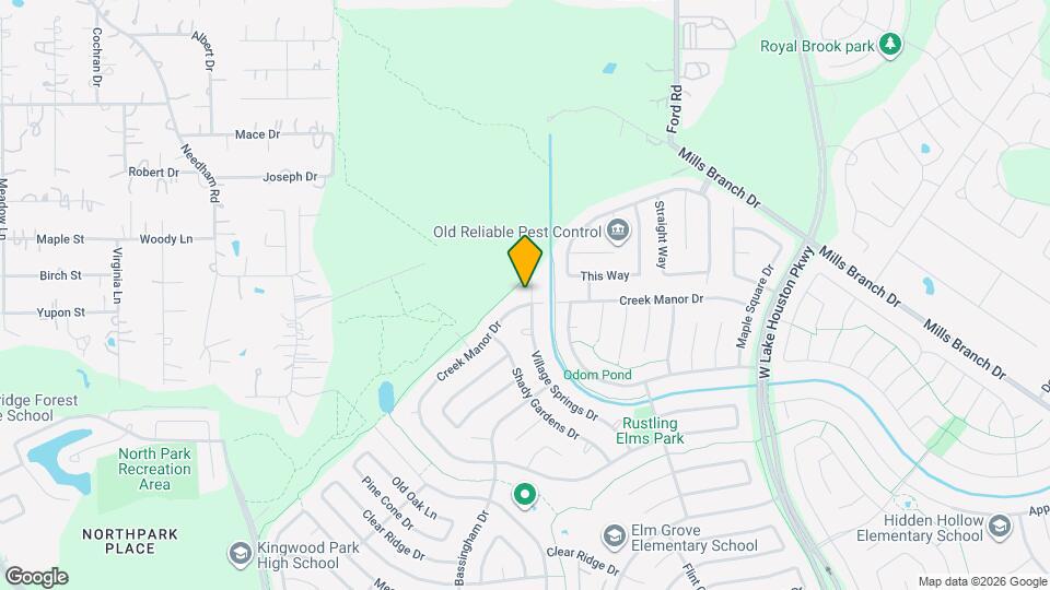 5507 Village Springs Dr Map and Location Details