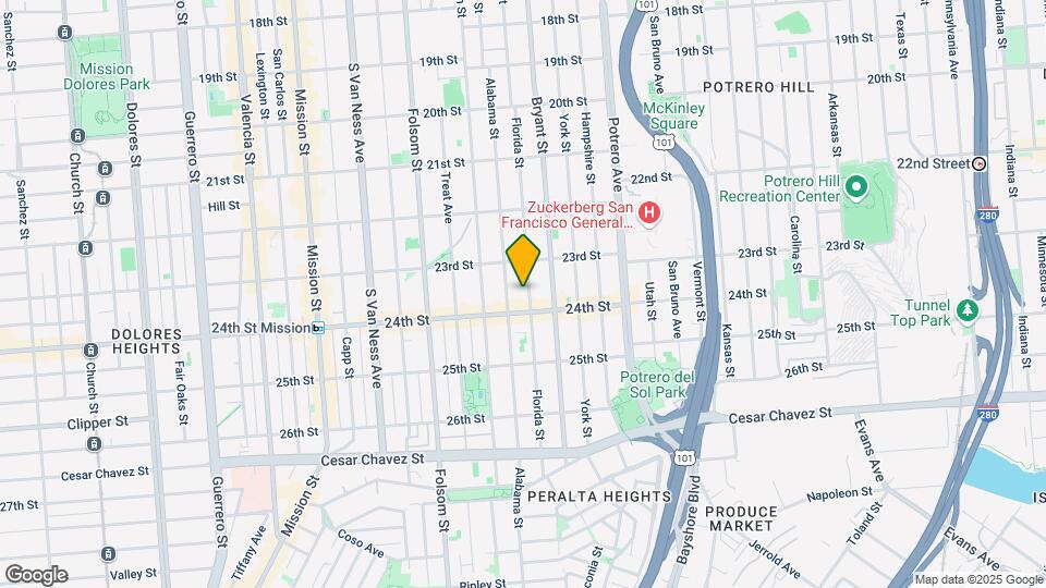 1160 Florida St Mapa y Detalles de la Ubicación