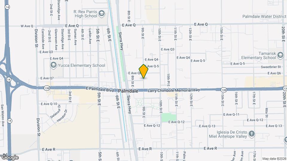 15723 E Ave Q7 Map and Location Details