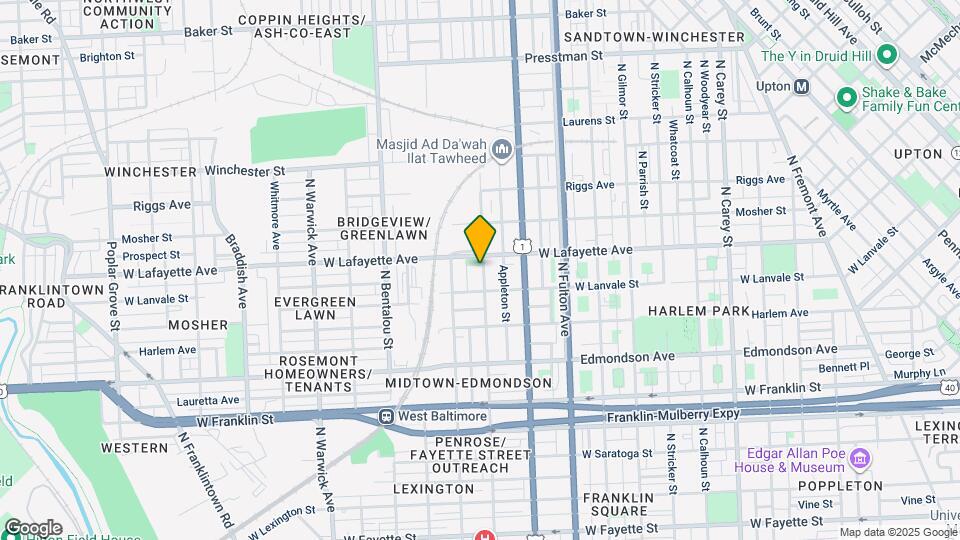 822 N Payson St Map and Location Details