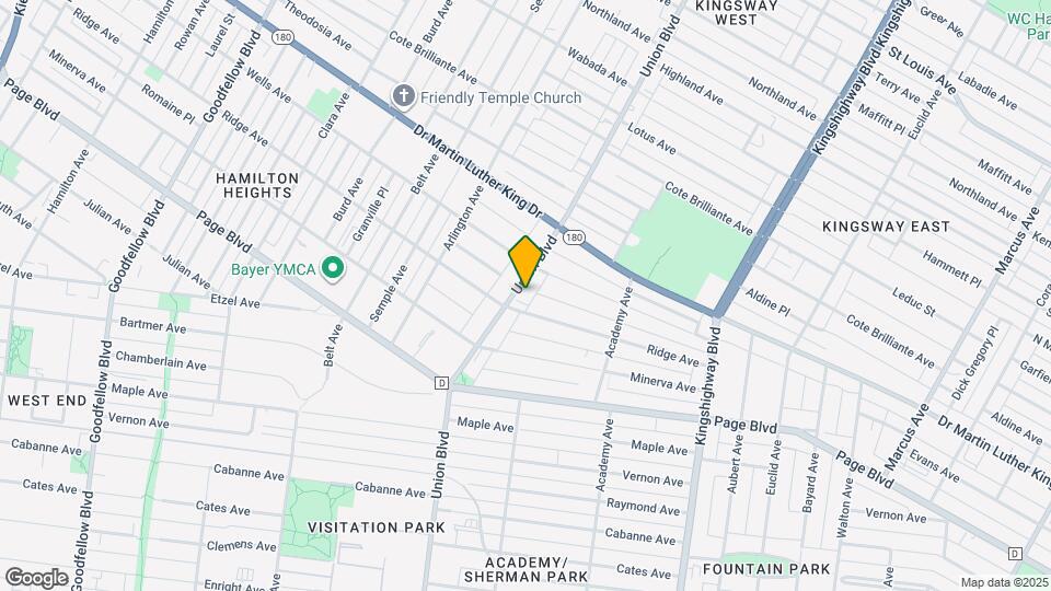 1418 Union Blvd Map and Location Details