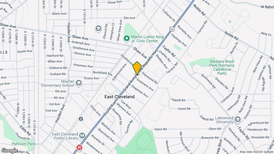 15000 Euclid Ave, Unit 7 Mapa y Detalles de la Ubicación