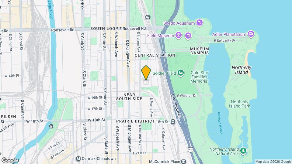 1512 S Prairie Ave Map and Location Details