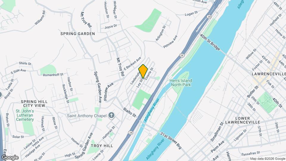 2050 Lowrie St Map and Location Details