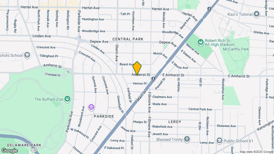 1709 Amherst St Map and Location Details