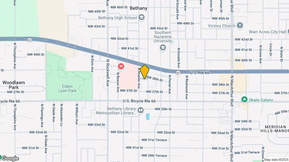 3817 N Asbury Ave Map and Location Details