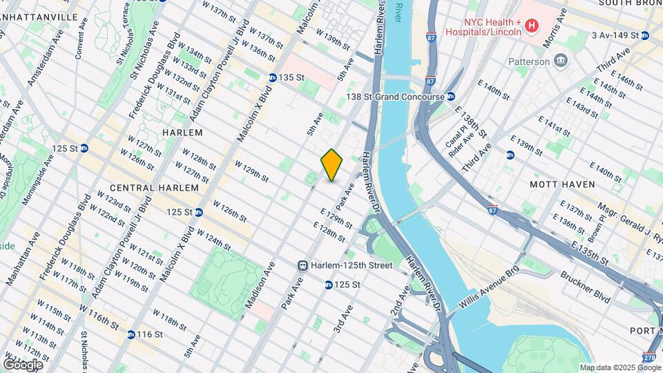 64 E 131st St Map and Location Details