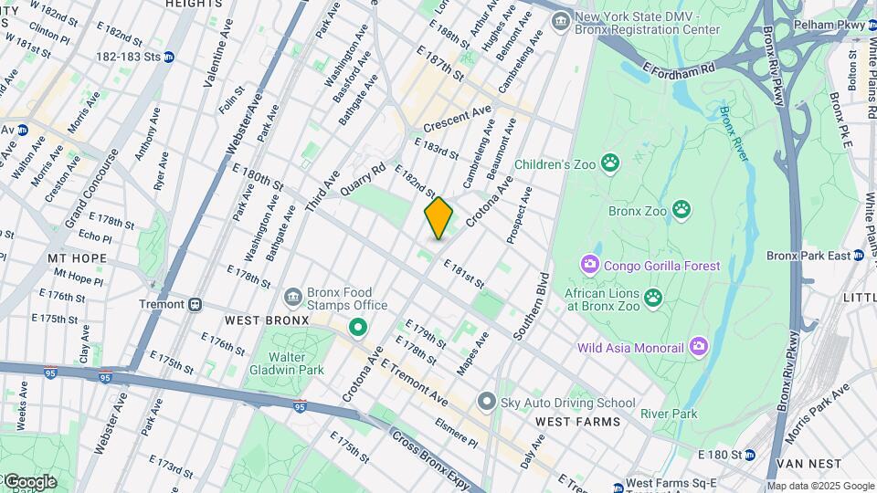 2135 Crotona Ave Map and Location Details