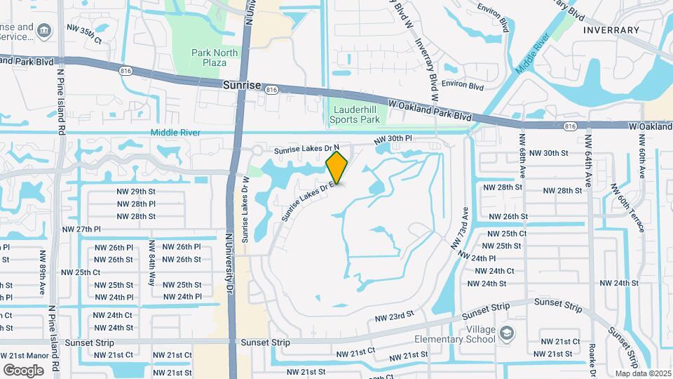 3000 Sunrise Lakes Dr E Map and Location Details