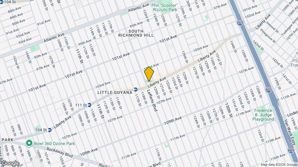119-07 Liberty Ave Mapa y Detalles de la Ubicación