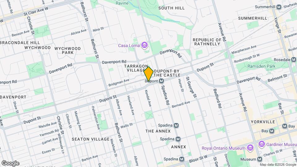 322 Dupont St Map and Location Details