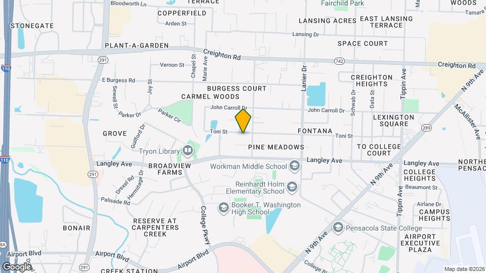 1425 Toni St Map and Location Details